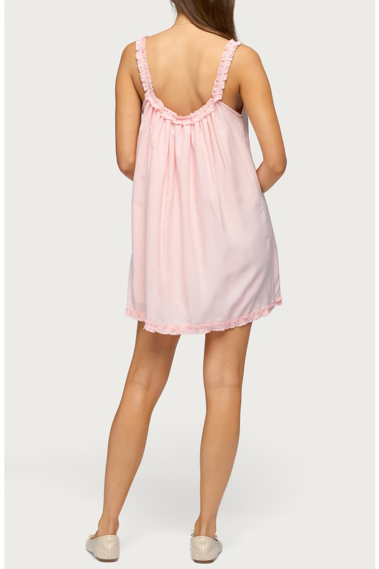 Christena Ruffle Minidress, Alternate, color, LIGHT-PINK