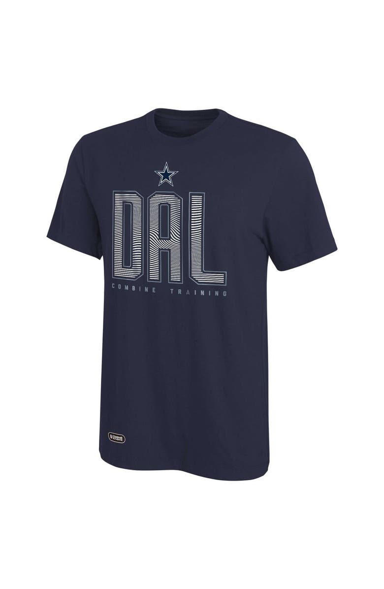 Outerstuff Men's Navy Dallas Cowboys Combine Authentic Record Setter T-Shirt, Main, color, 