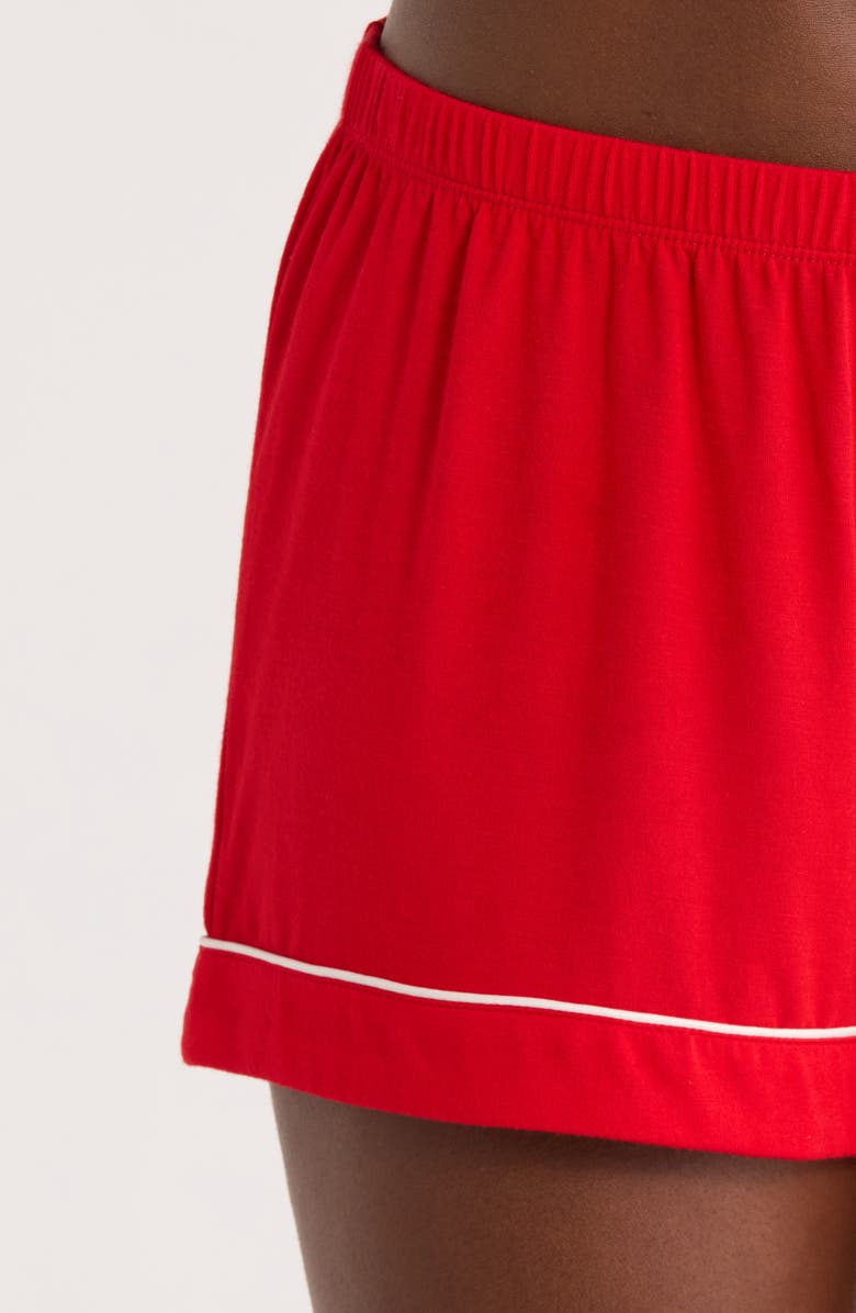 Nordstrom Moonlight Eco Short Pajamas, Alternate, color, Red Barbados Cherry