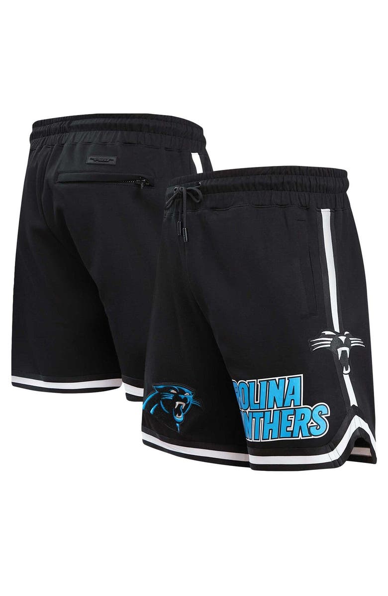 PRO STANDARD Men's Pro Standard Black Carolina Panthers Classic Chenille Shorts, Main, color, 