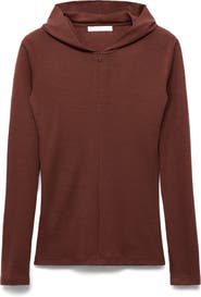 MANGO Wool Zip Hoodie