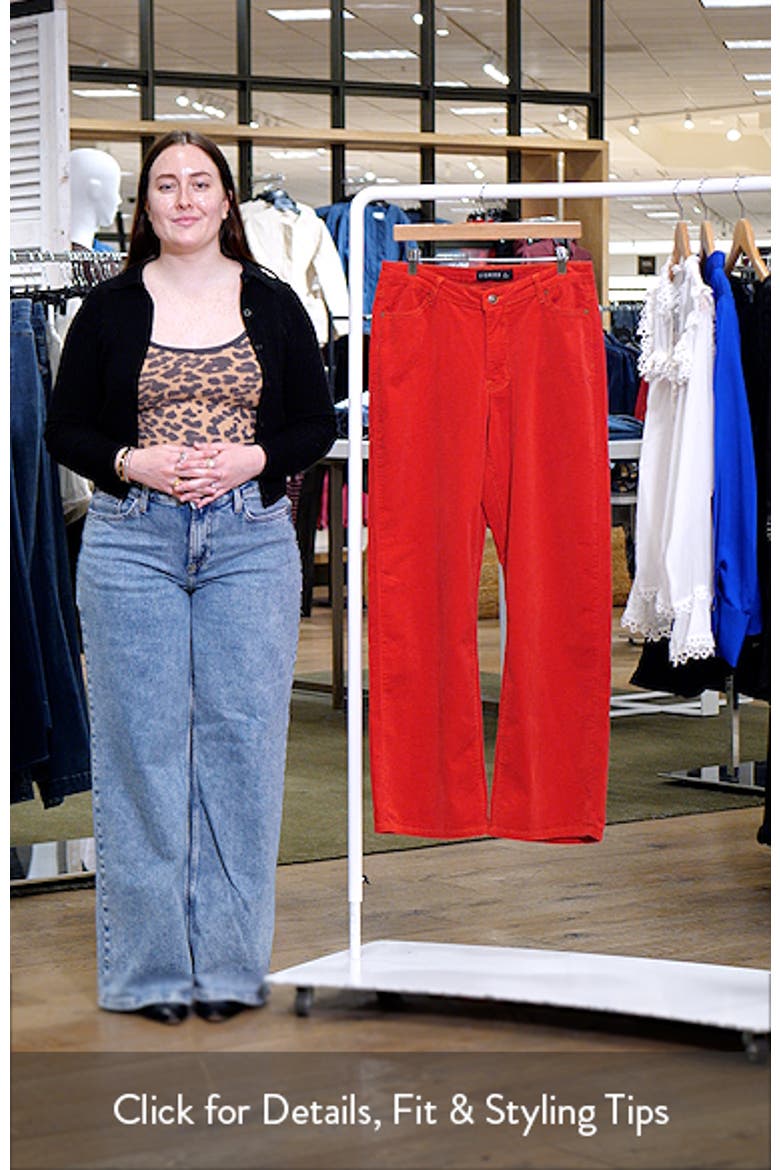 Rebels Low Rise Wide Leg Corduroy Pants video