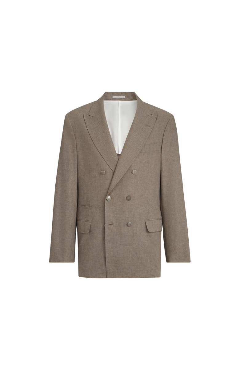 Brunello Cucinelli Uconstructed blazer, Main, color, Light Brown