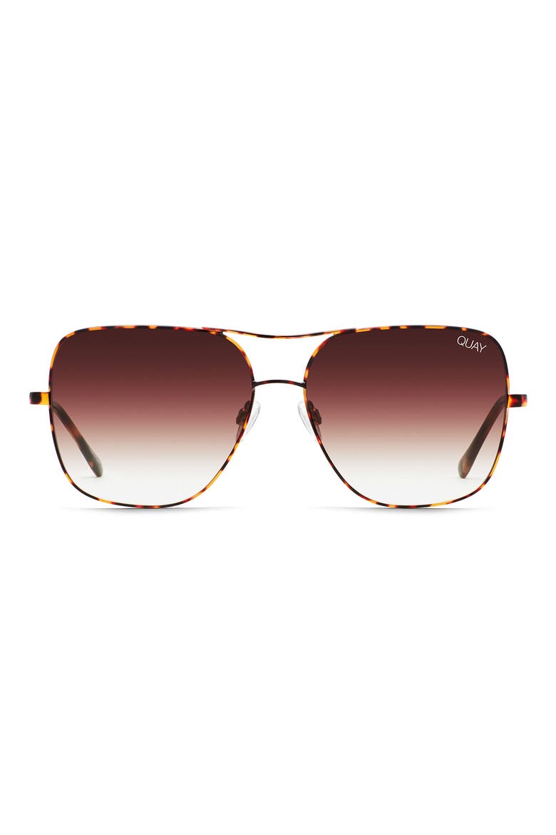 Australia Stop & Stare 58mm Square Sunglasses, Main, color, TORTOISE/ BROWN FADE