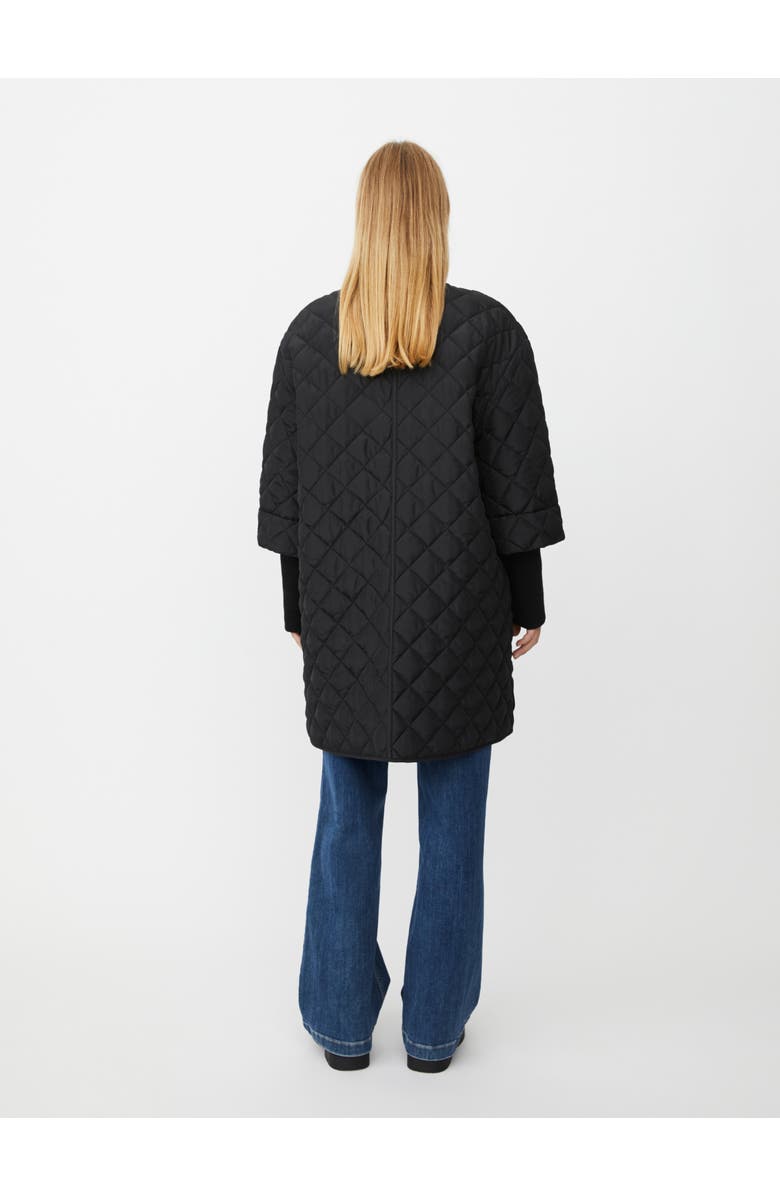 Masai Copenhagen Talvire High Neck Long Sleeve Coat, Alternate, color, Black