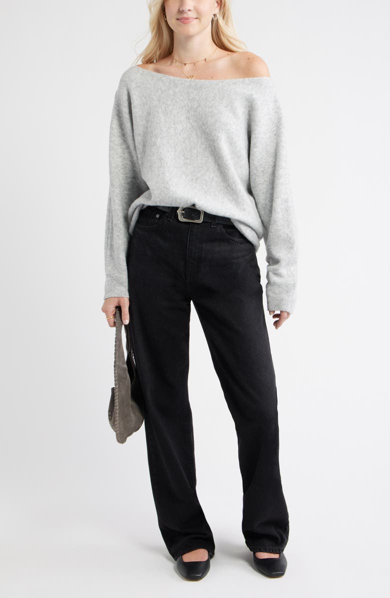 Lofty Boat Neck Oversize Sweater