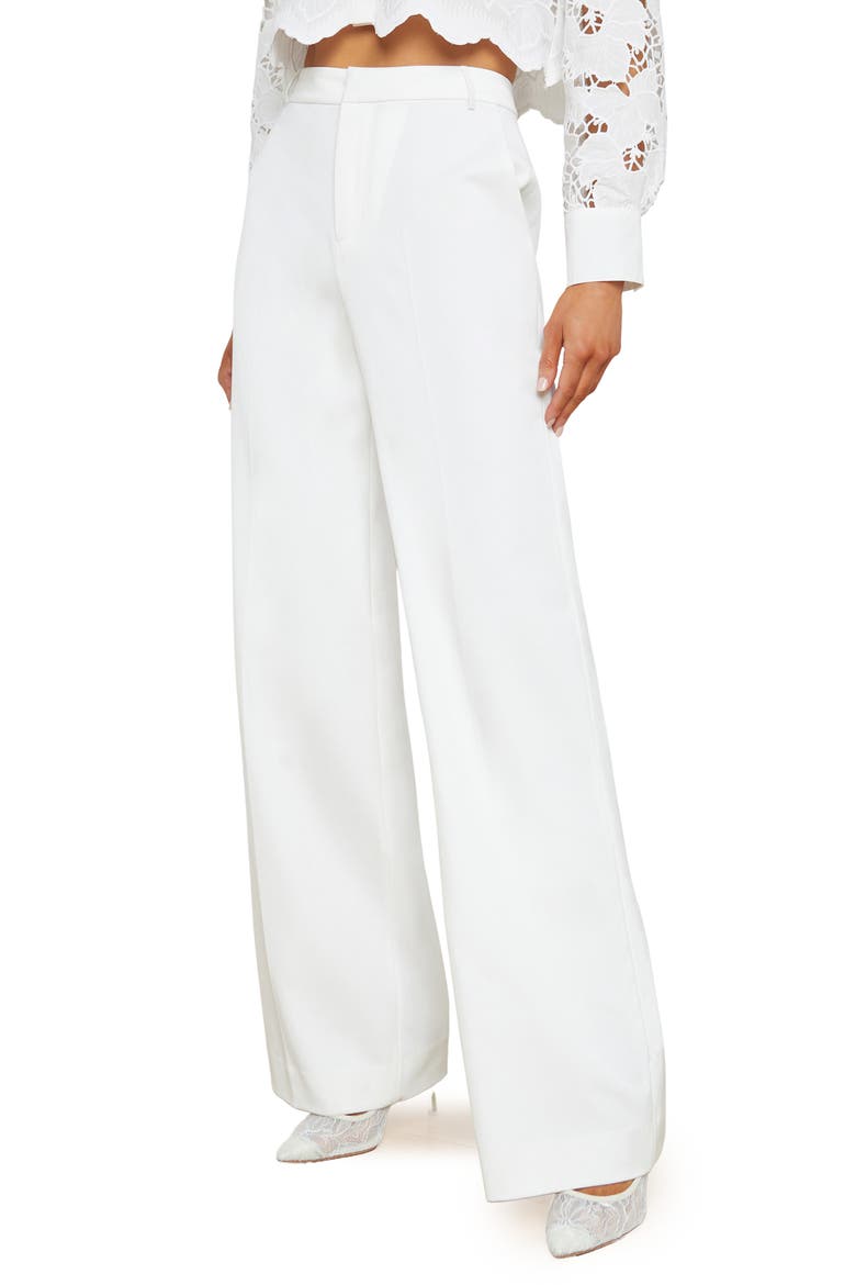 Livvy Straight Leg Pants, Alternate, color, WHITE