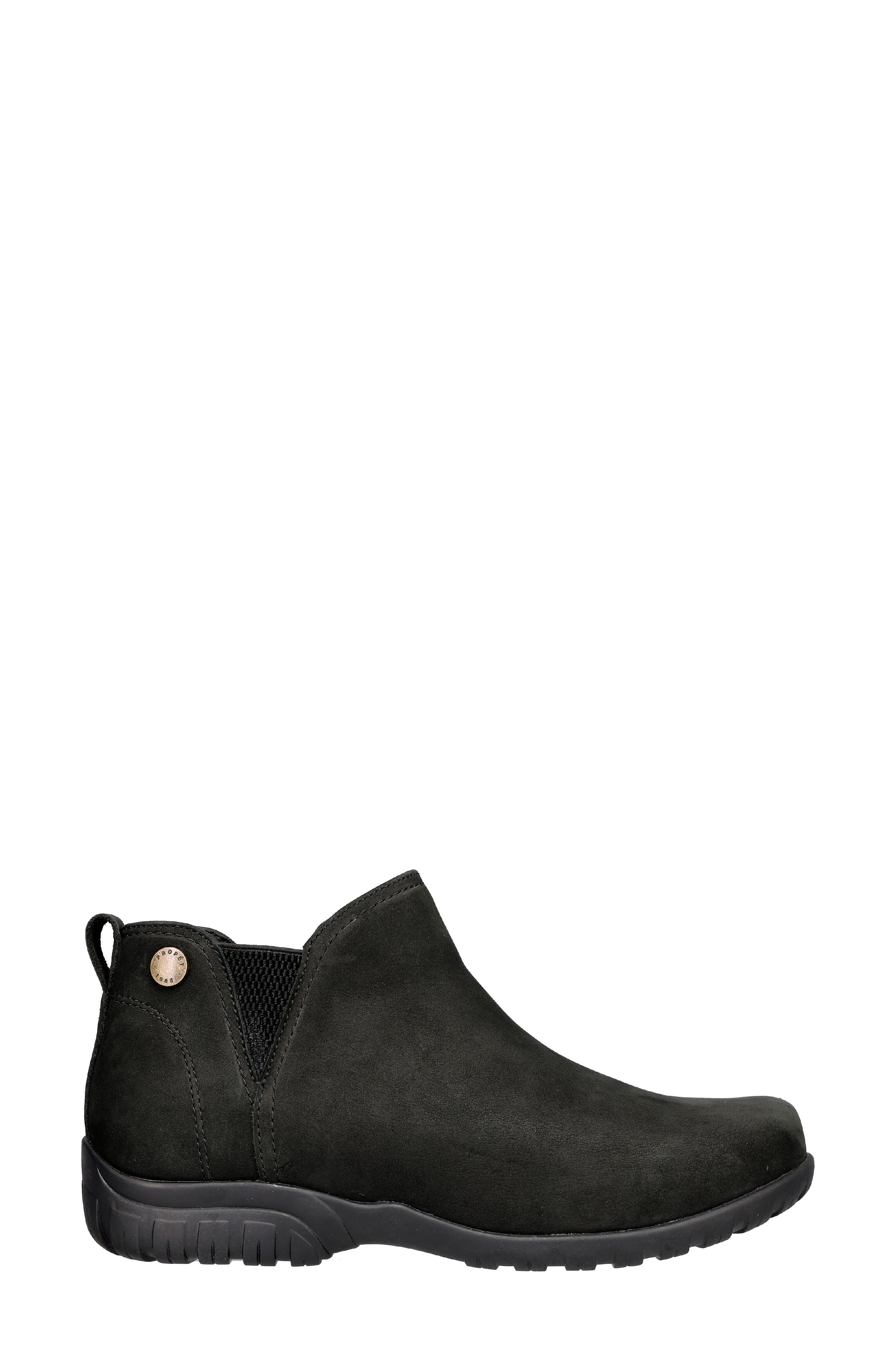 Devon Leather Bootie, Alternate, color, BLACK