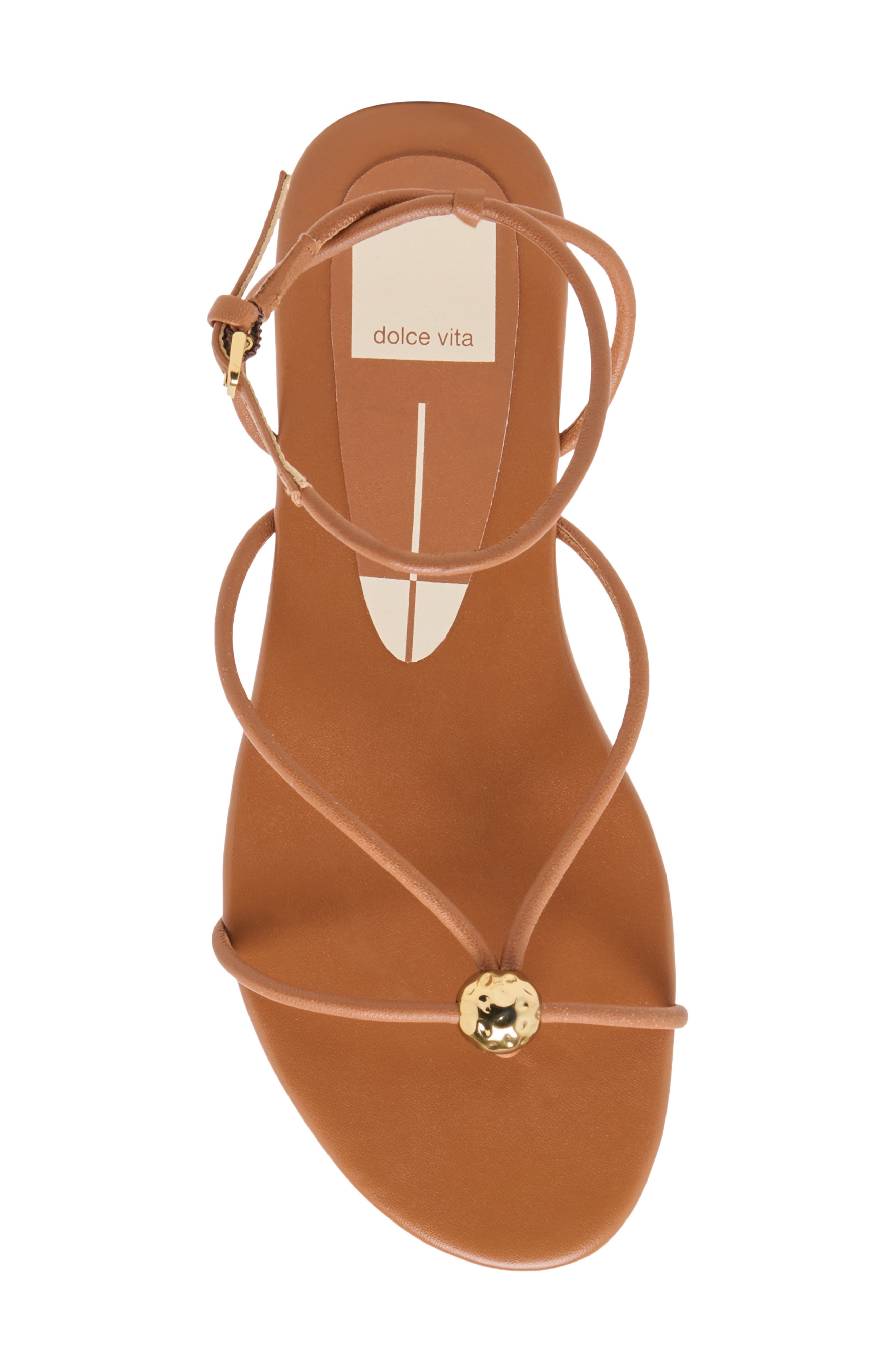 Kenley Ankle Strap Sandal, Alternate, color, SADDLE LEATHER