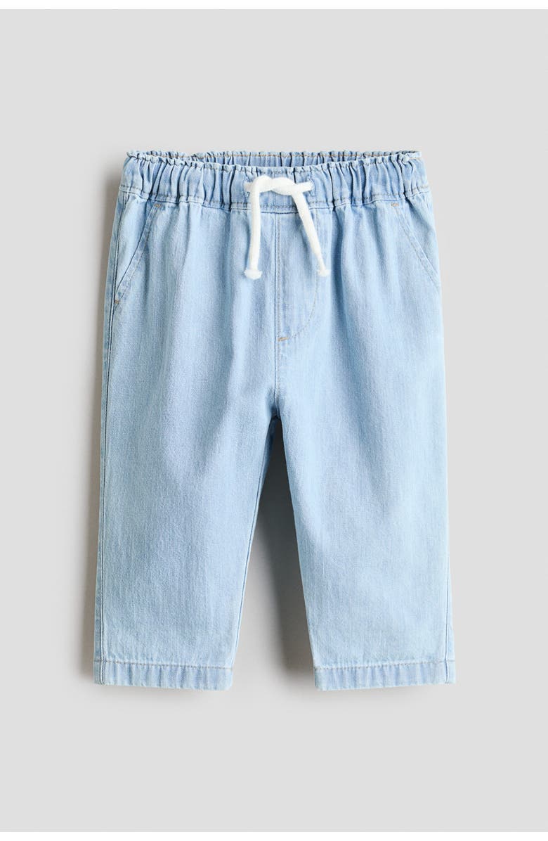 H&M Denim Trousers, Main, color, Light Denim Blue