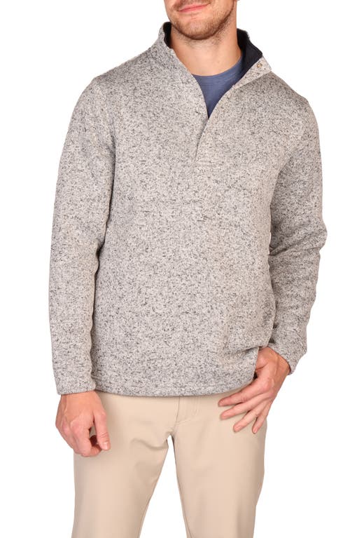 Tailorbyrd Snap Placket Knit Pullover In Gray