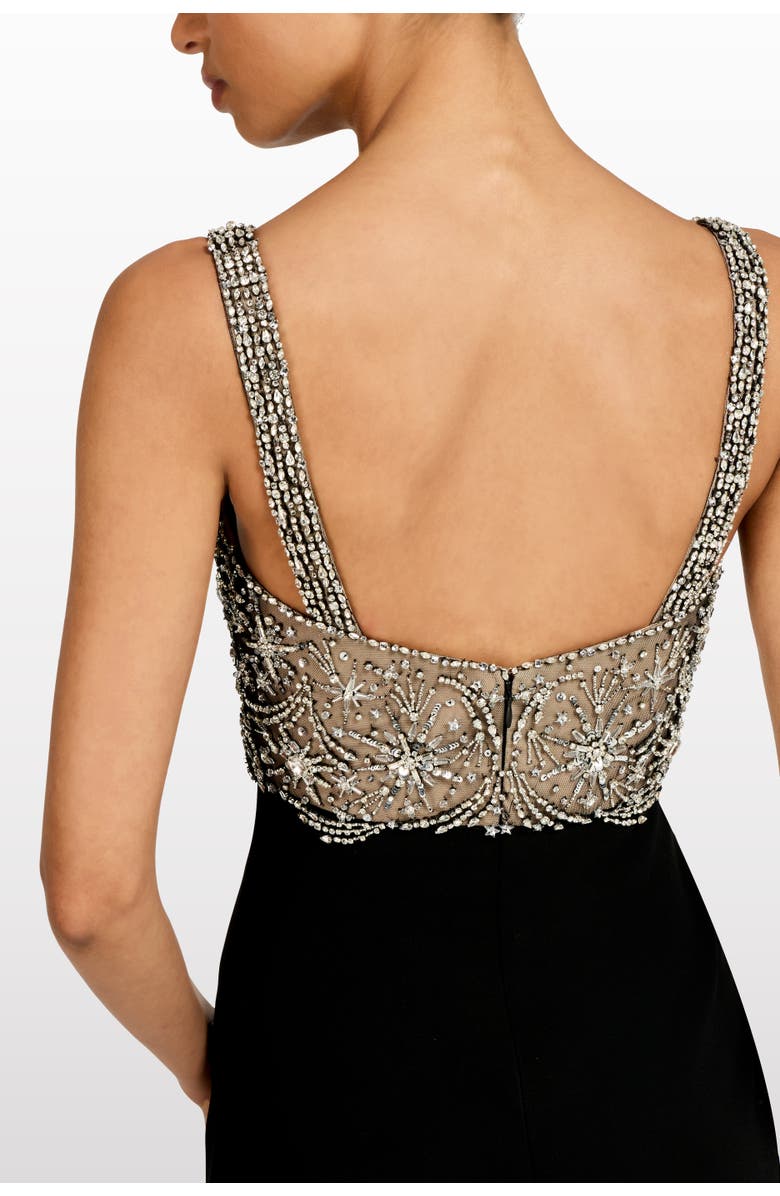 Jenny Packham Reverie Embellished Maxi Dress, Alternate, color, Liquorice - Illusion