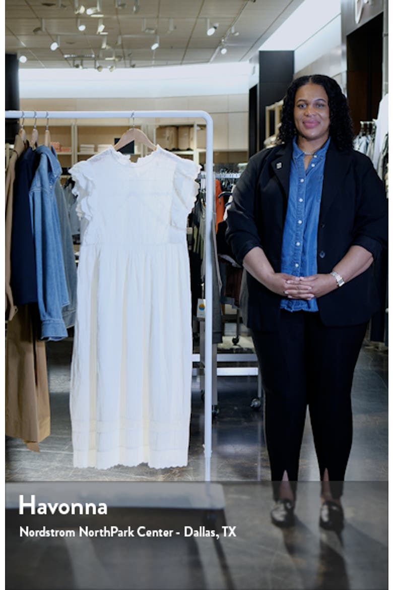 The Trellis Lace & Ruffle Midi Dress video