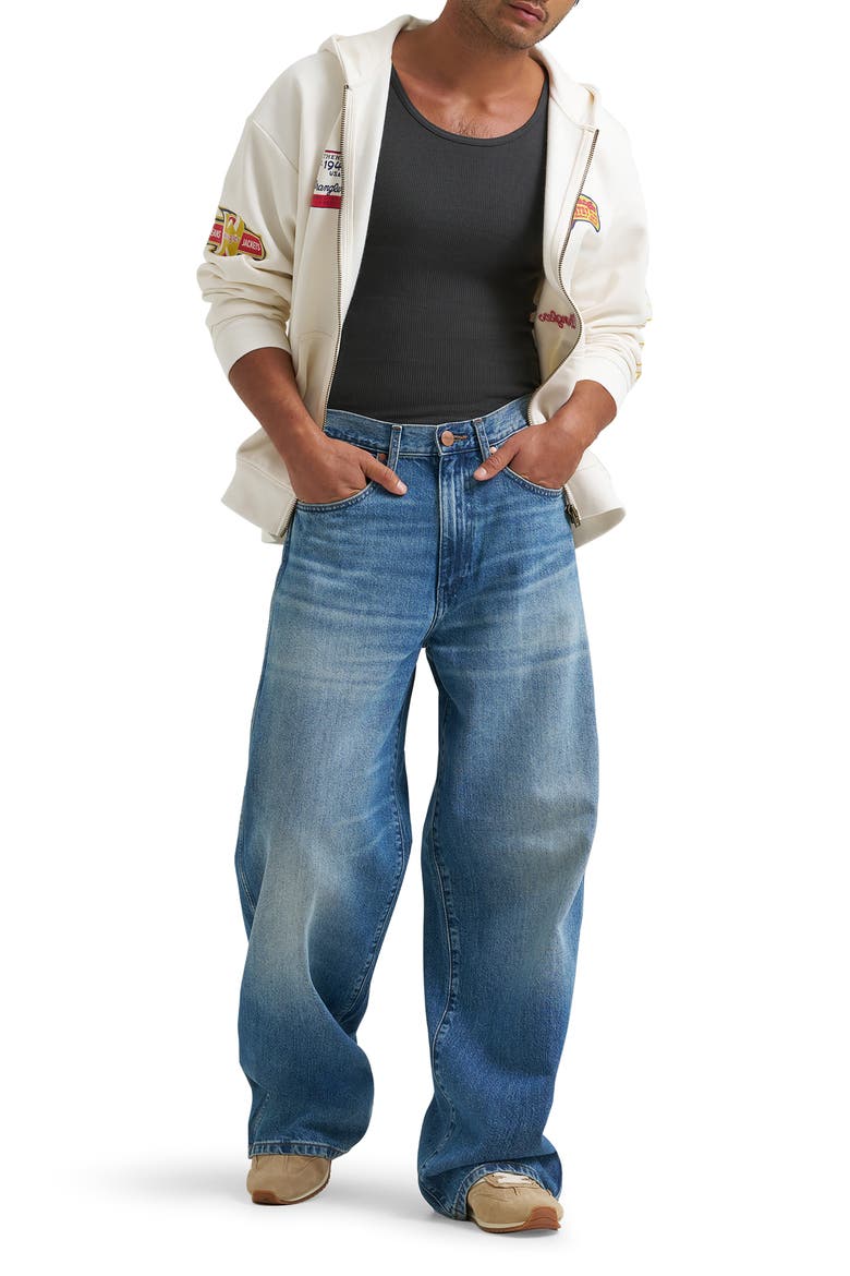 Western Relaxed Straight Leg Jeans, Alternate, color, VINTAGE WORN