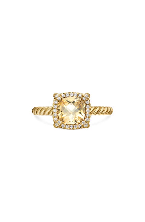 Petite Chatelaine® Pavé Bezel Ring