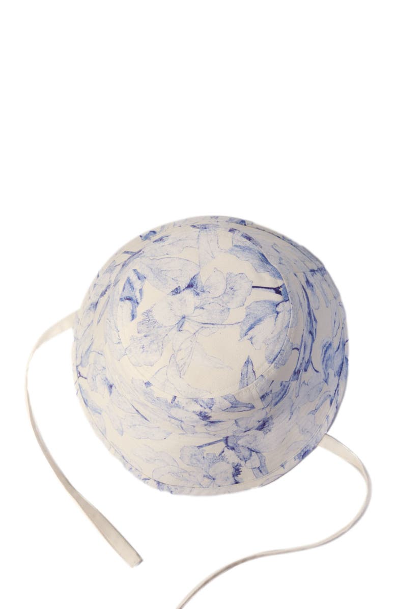 maje Watercolour themed long bucket hat, Alternate, color,