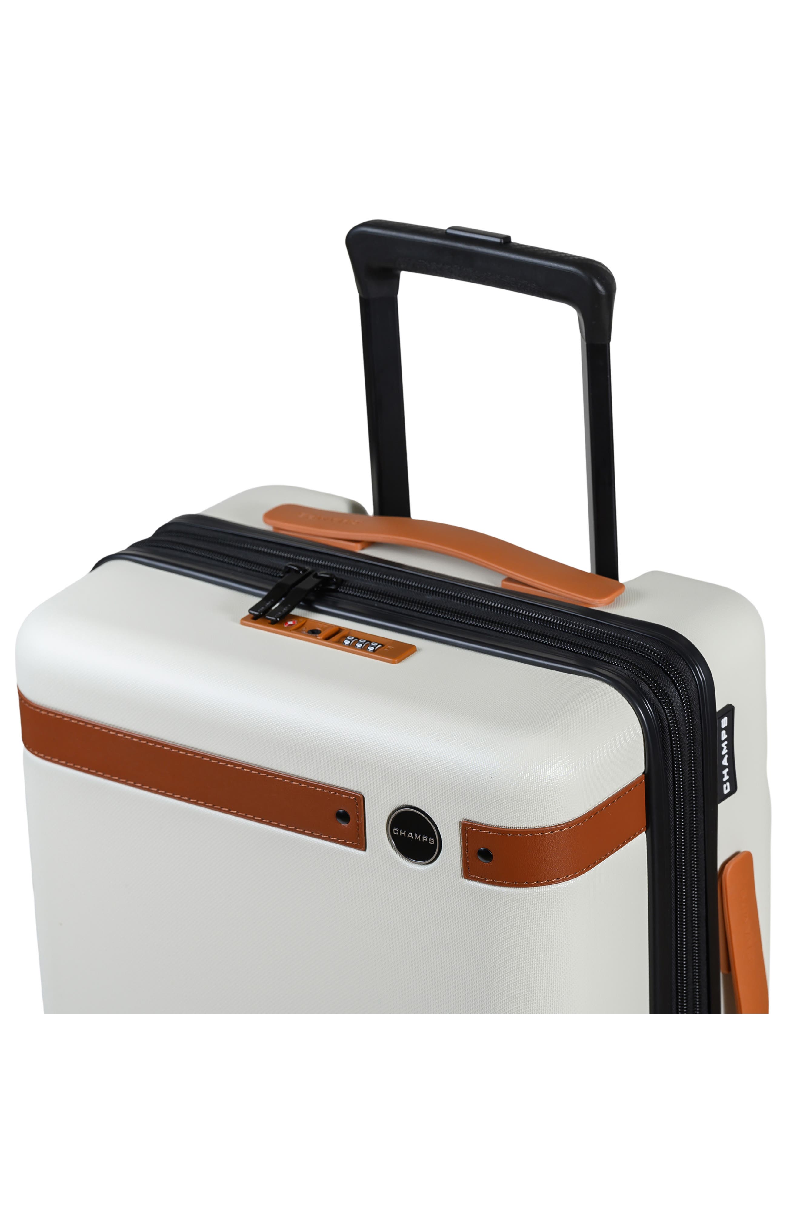 CHAMPS Vintage IV Hardside Carry-On Suitcase, Alternate, color, Ivory