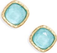 Karine Sultan Bezel Glass Stud Earring