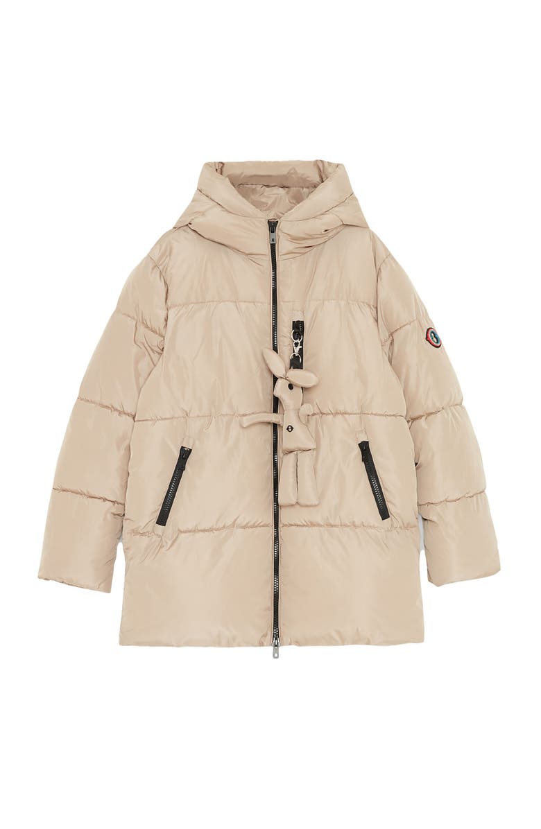 ottod'Ame Quilted Puffer Short Jacket, Alternate, color, Stone