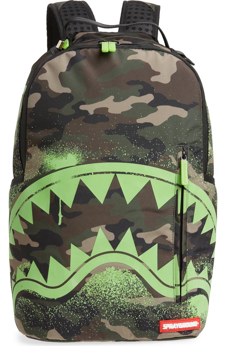 Sprayground Glow in the Dark Shark Backpack, Main, color,