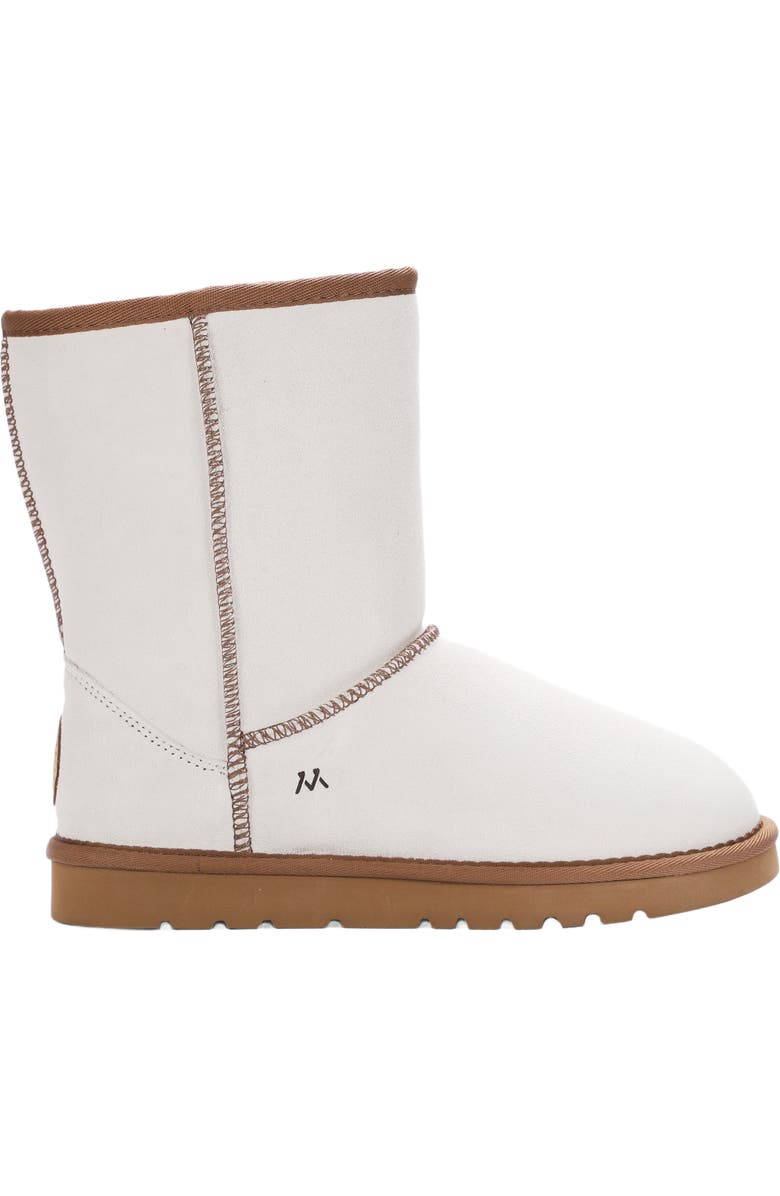 Mykos Suede Faux Fur Lined Boot, Alternate, color, Cream/ Chestnut