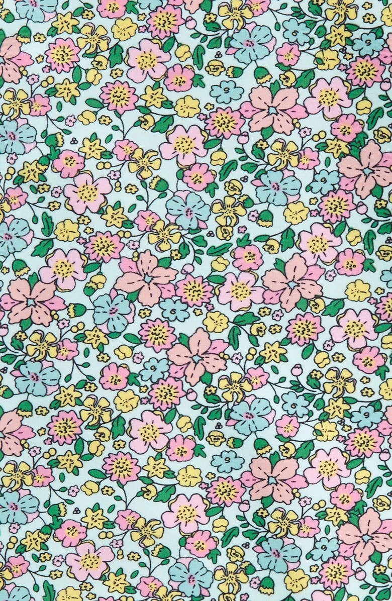 Shade Critters Kids' Floral Long Sleeve Two-Piece Rashguard Swimsuit, Alternate, color,