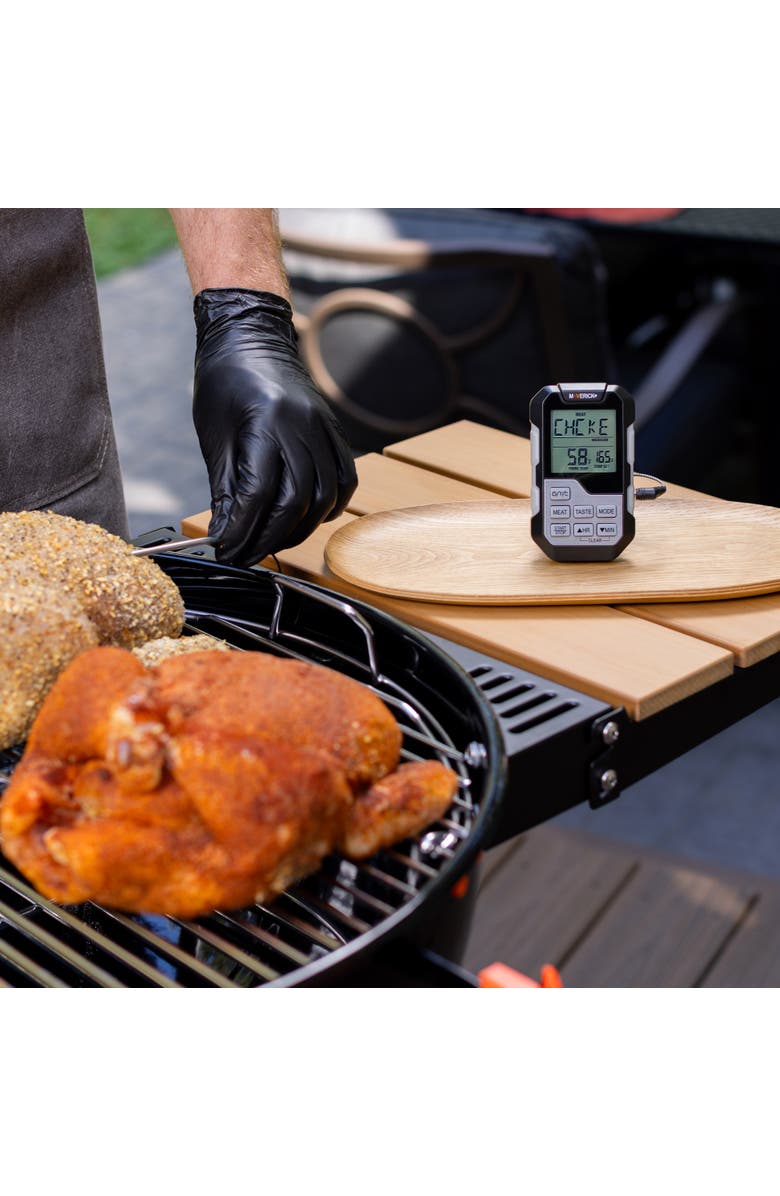 Maverick Single Probe Barbeque Thermometer and Timer, Alternate, color, Black/Grey
