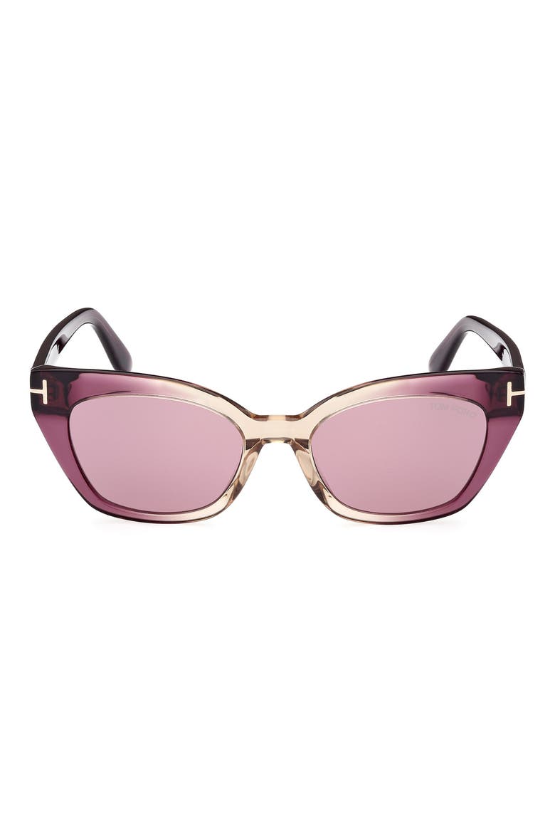 Juliette 52mm Cat Eye Sunglasses, Main, color, VIOLET/OTHER / VIOLET