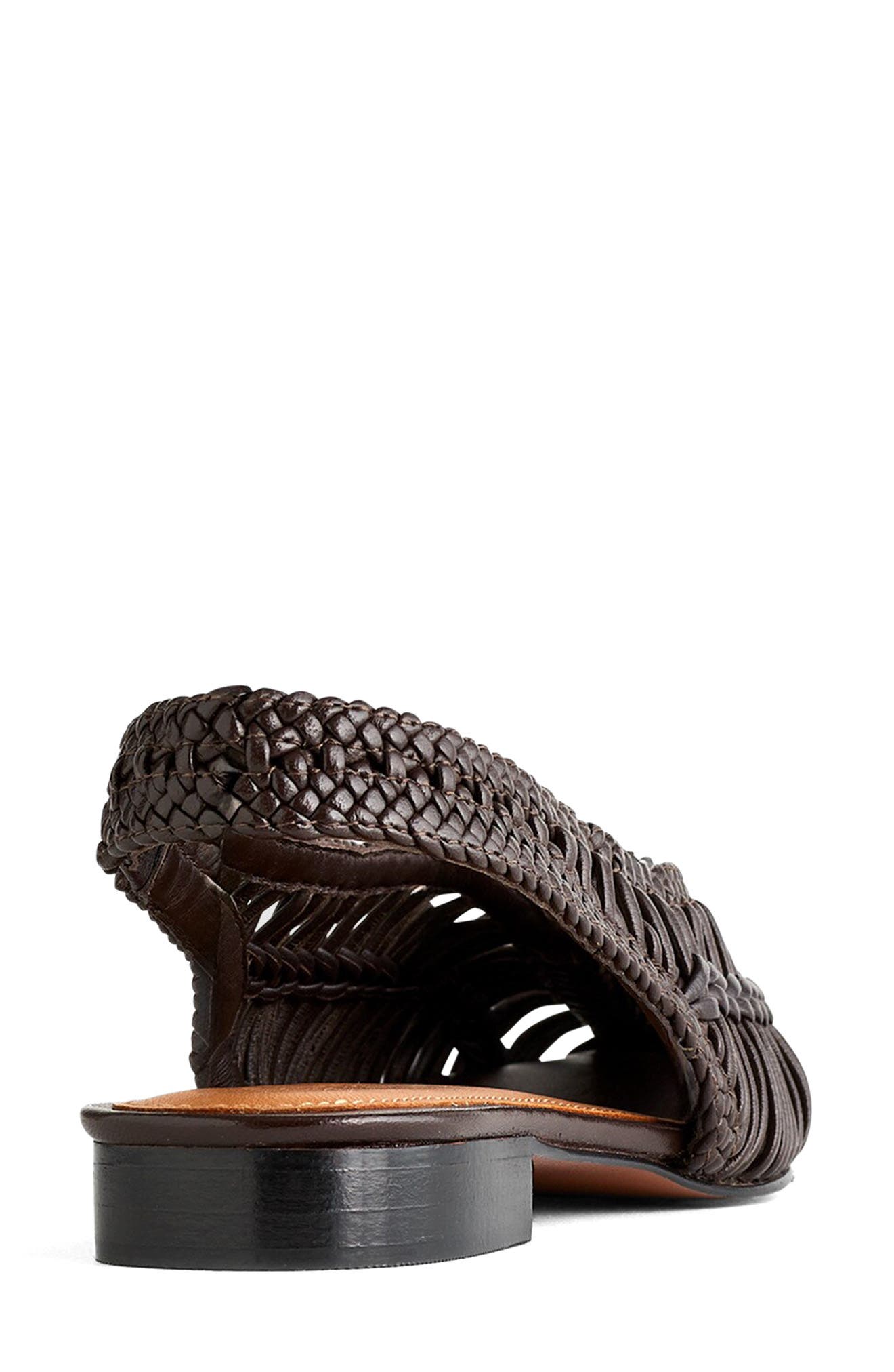 Madewell The Harpor Slingback Flat, Alternate, color, Dark Carob