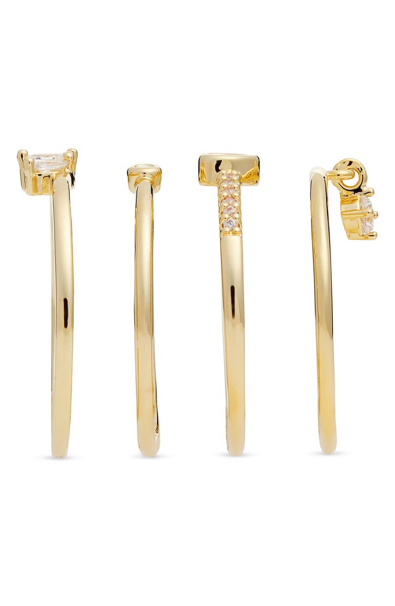 Nordstrom Demi Fine Delicate Set of 4 Stacking Rings, Alternate, color, 