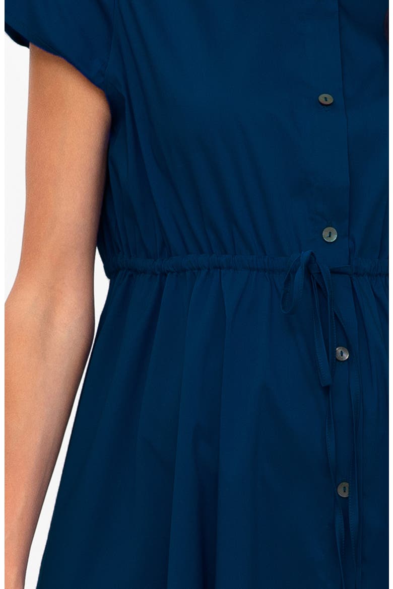 Button Down Maternity Shirtdress, Alternate, color, BLUE