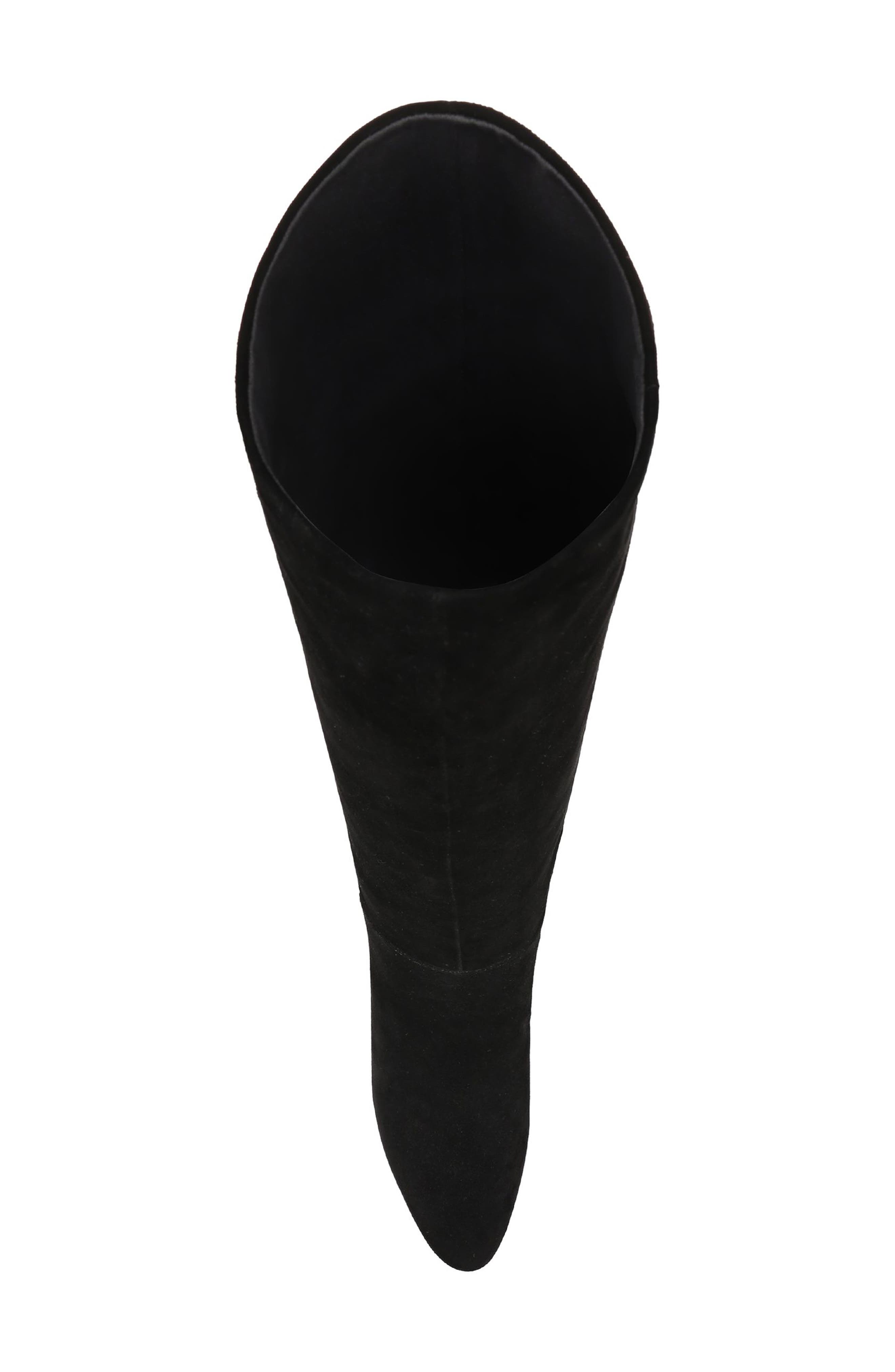 Coley Leather Knee High Boot, Alternate, color, BLACK LEATHER