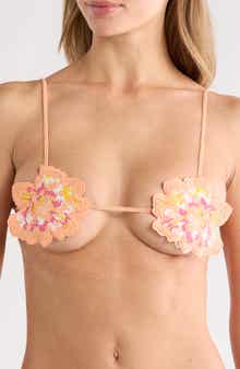 Maaji Florence Beaded Flower Bikini Top