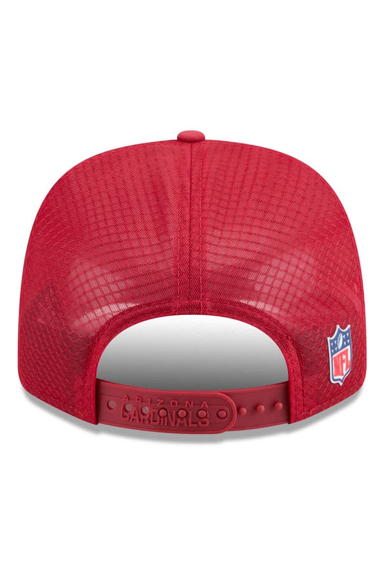 Men's New Era Cardinal Arizona Cardinals 2025 Sideline  9SEVENTY Trucker Adjustable Hat, Alternate, color, Cardinal