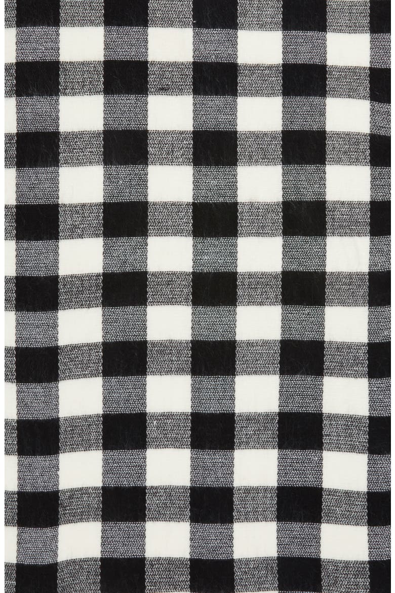 BP Buffalo Check Scarf, Alternate, color, BLACK/IVORY