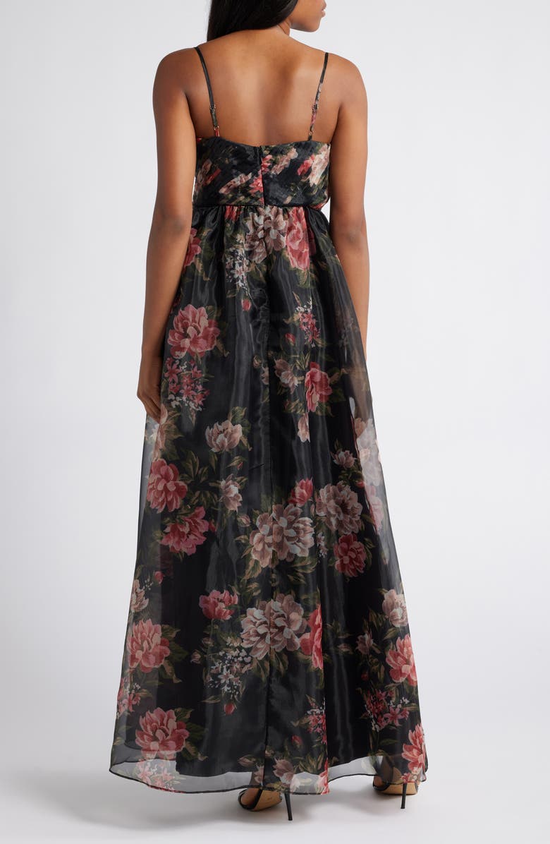 Lulus Truly Extraordinary Organza Cocktail Maxi Dress, Alternate, color,