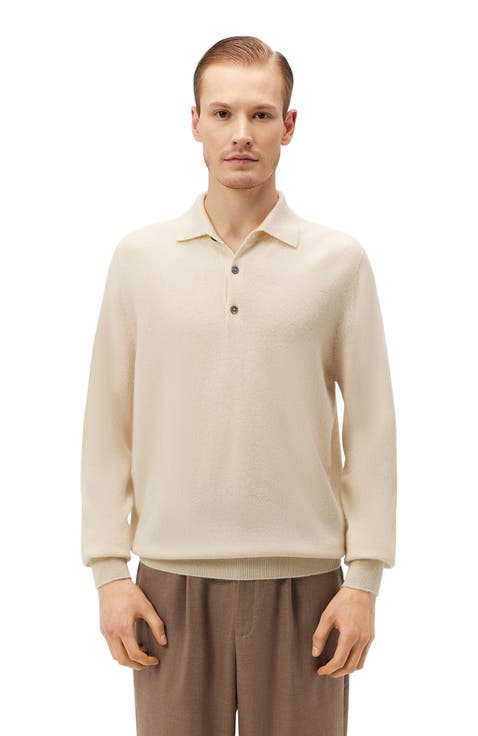 Essential Cashmere Polo Sweater