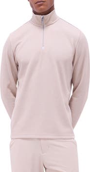 Bugatchi Quarter Zip Performance Pullover