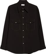 Lemaire Cotton Twill Western Snap-Up Shirt