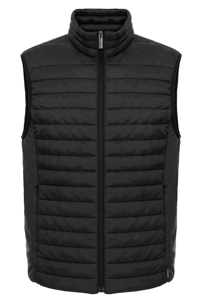 Water Resistant Puffer Vest, Alternate, color, BLACK