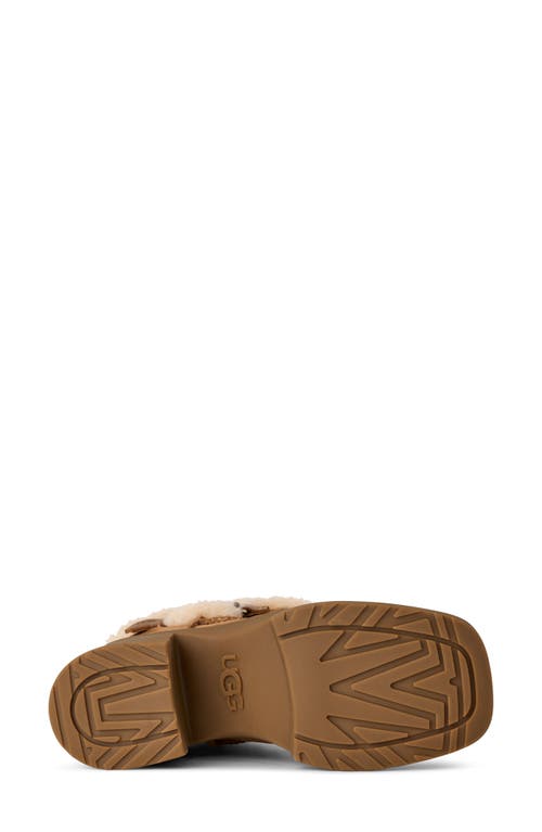 Ugg(r) Moxy Genuine Shearling Trim Chelsea Boot In Brown