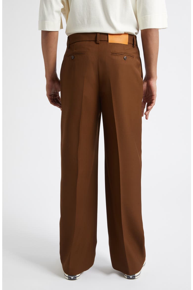 Relaxed Primo Virgin Wool Trousers, Alternate, color, BROWN