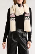 rag & bone Leigh Fair Isle Wool Blend Scarf