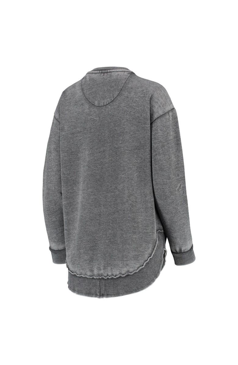 PRESSBOX Women's Pressbox Black Army Black Knights Vintage Wash Pullover Sweatshirt, Alternate, color,