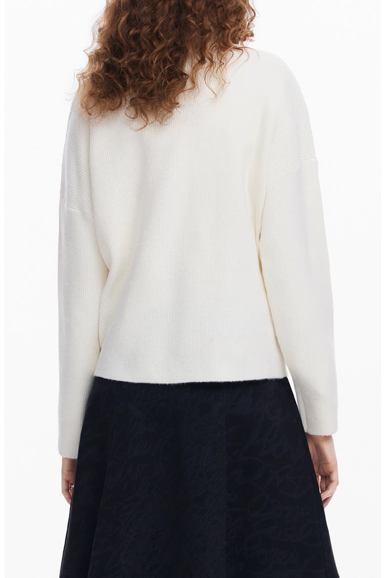 Montpelier Lacroix Cotton Graphic Crewneck Sweater, Alternate, color, WHITE