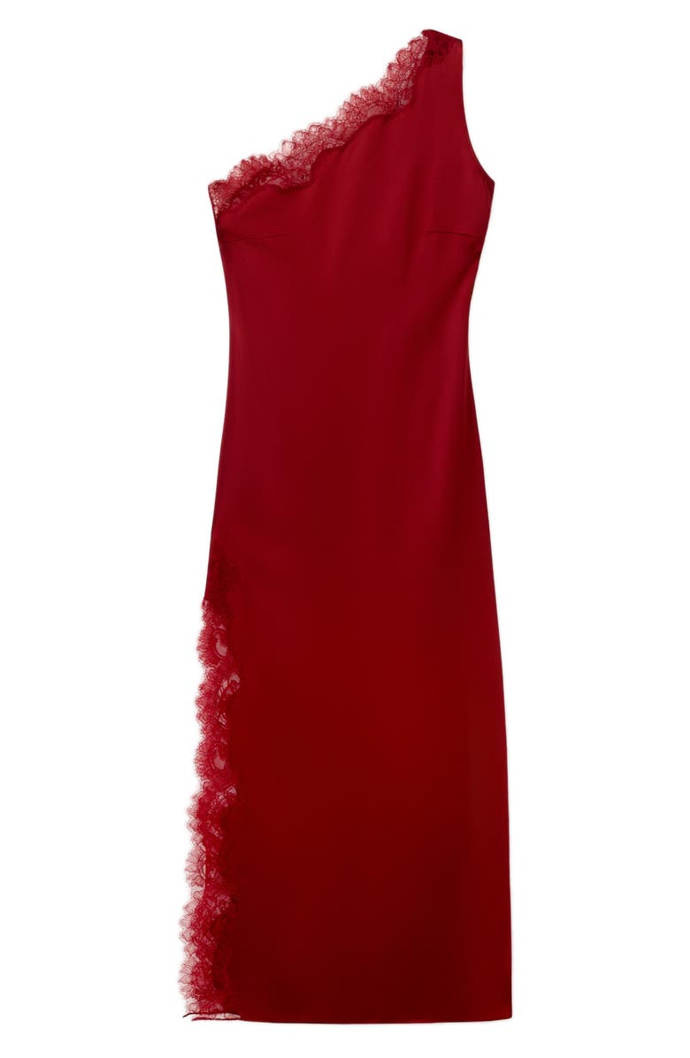 MANGO One-Shoulder Scarf Cocktail Dress, Main, color, 