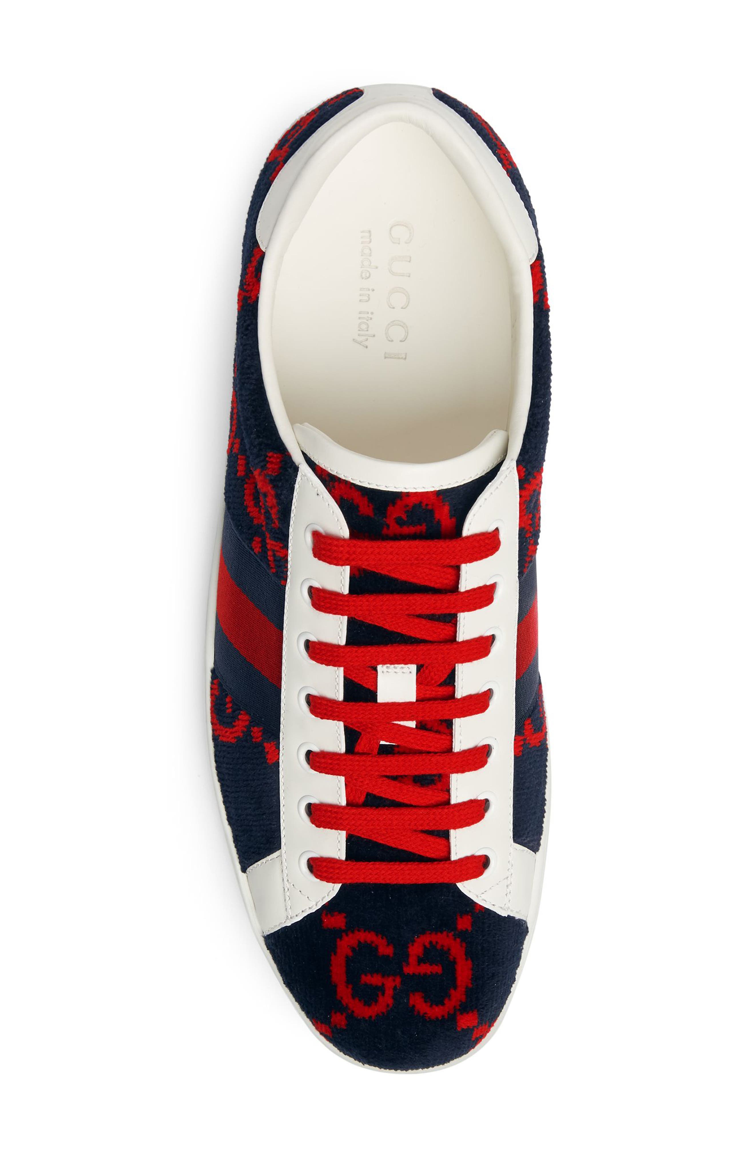 New Ace GG Logo Sneaker, Alternate, color, MULTI BLUE