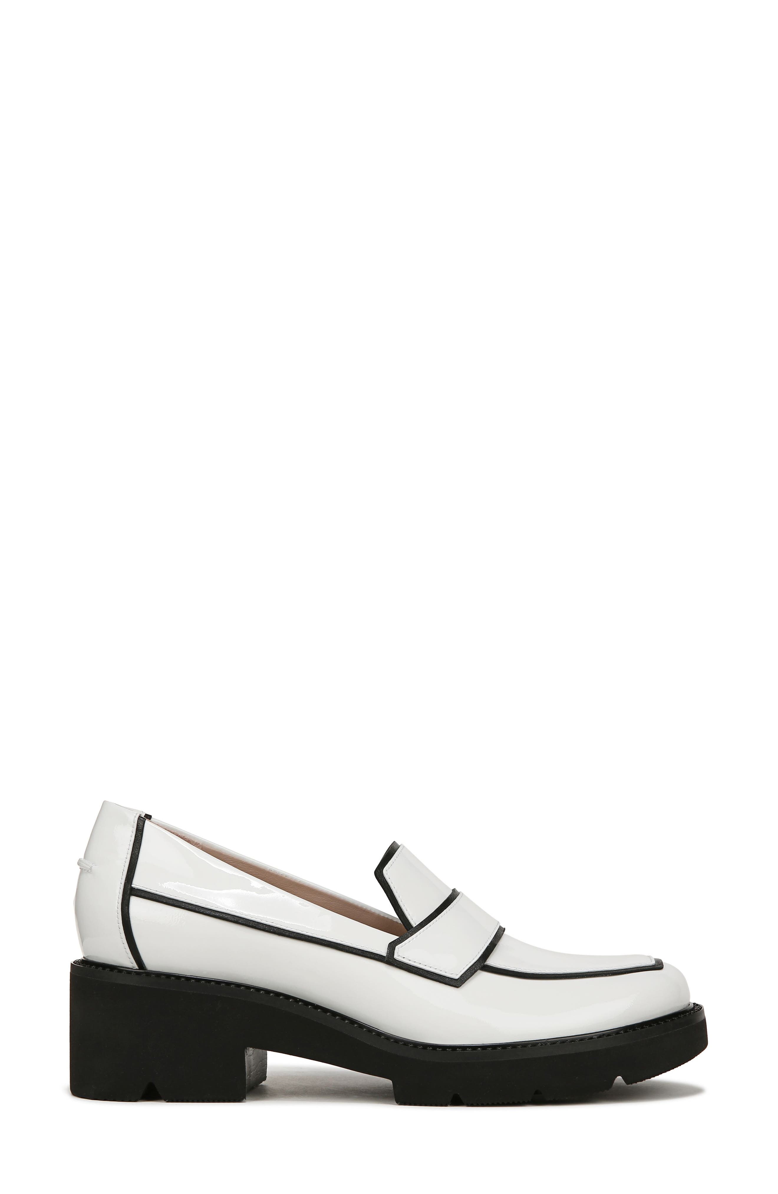 Naturalizer x Pnina Tornai Agapi Platform Loafer (Women) - Wide Width Available, Alternate, color, White Patent Leather