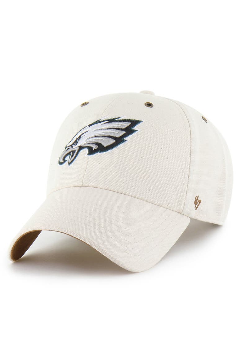 Men's Carhartt x '47 Natural Philadelphia Eagles Undyed Clean Up Adjustable Hat, Main, color, Natural