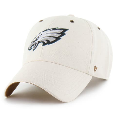 Men's Carhartt x '47 Natural Philadelphia Eagles Undyed Clean Up Adjustable Hat